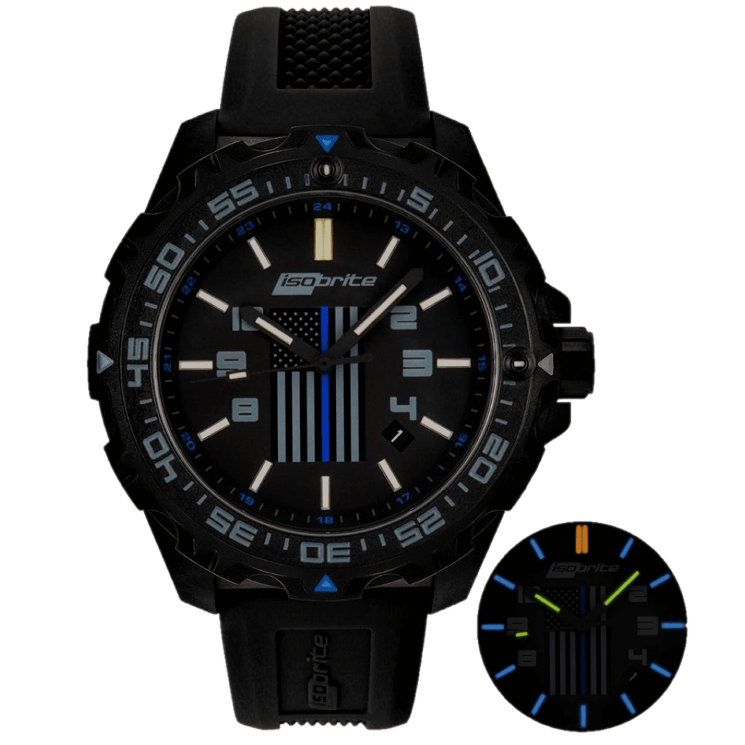 GD-THIN BLUE LINE TRITIUM LIMITED EDITION WATCH – Geary Defense
